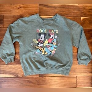 Disney Mickey & Friends Good Days Crewneck Sweatshirt size Large